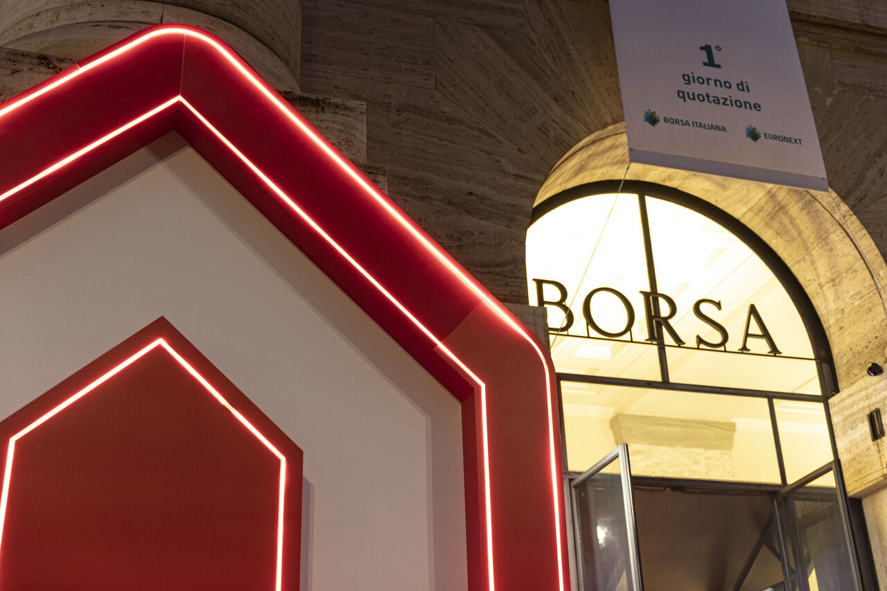 Milan stock exchange building